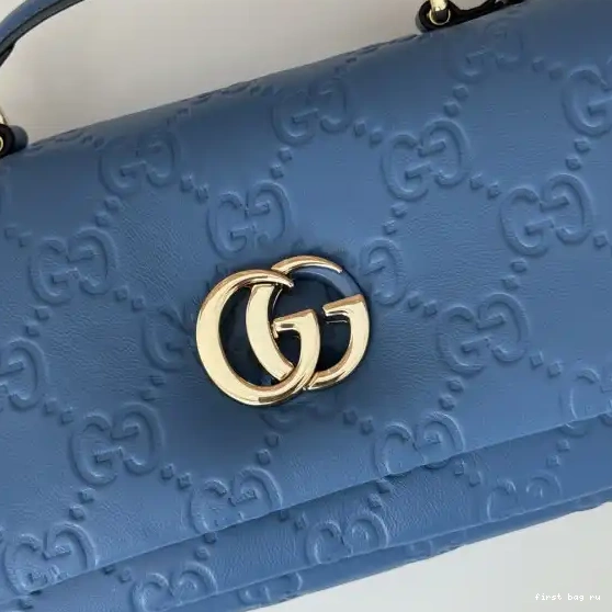 First bag ru handle Milano GUCCI mini bag-21*12.5*4.5CM GG top 0503